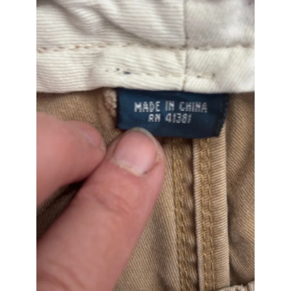 Polo Ralph Lauren Men Khaki Chino Trousers Button Fly Tan‎ Cotton Pants 36X32